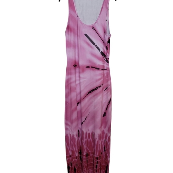 Pink Tie-Dye Maxi Dresses - Picture 5 of 6